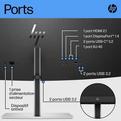 Écran incurvé DQHD HP E45c G5 - Ecran Ordinateur - visuel 3