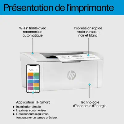 HP LaserJet M110w Sans fil Noir et blanc Imprimante - Imprimante Laser - visuel 3