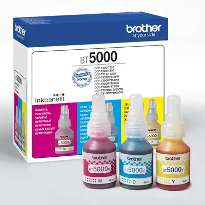 Brother BT5000CLVAL cartouche d'encre 3 pièce(s) Original Cyan, Magenta, Jaune - Cartouches d'encre - visuel 5