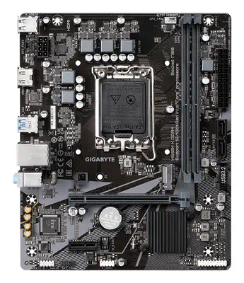 H610M K DDR4 Carte mère - Compatible avec processeurs Intel Core 14th Gen CPUs, 3+1+1 Phases Hybrid  - Gigabyte - visuel 2