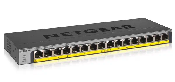 NETGEAR GS116LP Non-géré Gigabit Ethernet (10/100/1000) Connexion Ethernet, supportant l'alimentatio - Netgear - Switchs et Hubs - visuel 1