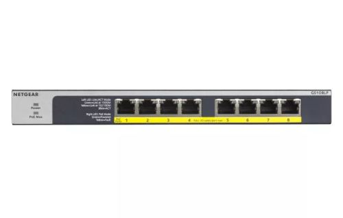 Revendeur officiel NETGEAR 8-Port PoE/PoE+ Gigabit Ethernet Unmanaged Switch GS108LP