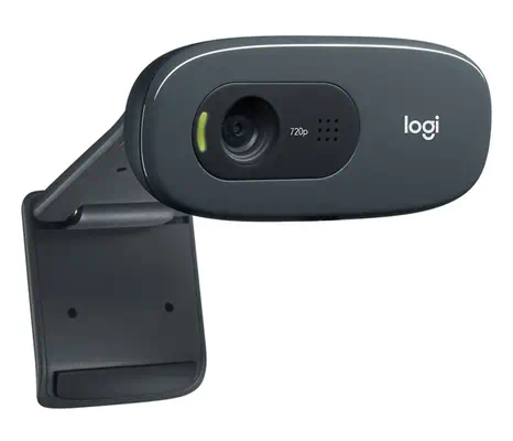 Logitech 960-000694 webcam 3 MP 1280 x 720 pixels USB Gris, Gris foncé - Webcam - visuel 3