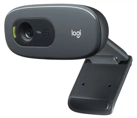 Logitech 960-000694 webcam 3 MP 1280 x 720 pixels USB Gris, Gris foncé - Webcam - visuel 1