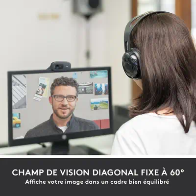 Logitech 960-001363 webcam 1280 x 720 pixels USB Graphite - Webcam - visuel 3
