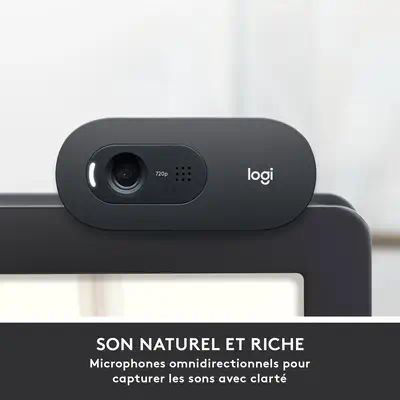 Logitech 960-001363 webcam 1280 x 720 pixels USB Graphite - Webcam - visuel 7