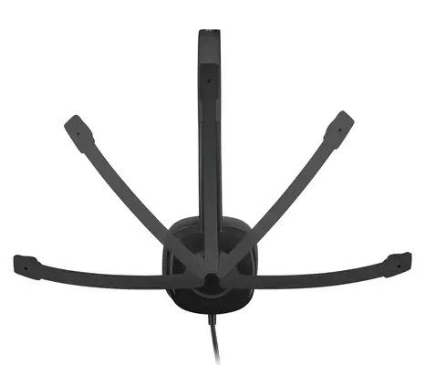 Logitech 981-000587 casque Avec fil Arceau Bureau/Centre d'appels Noir - Casque Micro - visuel 5