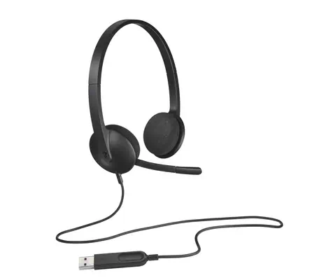 Logitech 981-000507 casque Avec fil Arceau Bureau/Centre d'appels Noir - Casque Micro - visuel 5