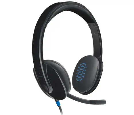 Logitech 981-000510 casque Avec fil Arceau Bureau/Centre d'appels Noir - Casque Micro - visuel 5