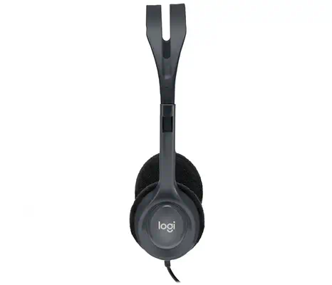 Logitech 981-000612 casque Avec fil Arceau Bureau/Centre d'appels Noir - Casque Micro - visuel 4