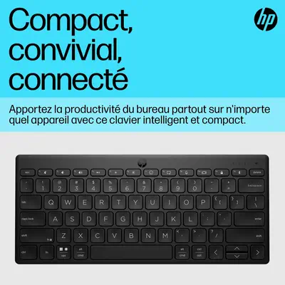 Clavier Bluetooth multi-périphériques compact HP 350 - visuel 3