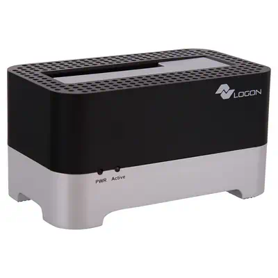 LOGON LHC030 USB 2.0 Type-B Noir, Argent - Accessoire Stockage - visuel 1