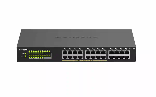 NETGEAR GS324P Non-géré Gigabit Ethernet (10/100/1000) Connexion Ethernet, supportant l'alimentation - Netgear - Switchs et Hubs - visuel 5