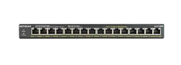 NETGEAR GS316PP Non-géré Gigabit Ethernet (10/100/1000) Connexion Ethernet, supportant l'alimentatio - Netgear - Switchs et Hubs - visuel 2