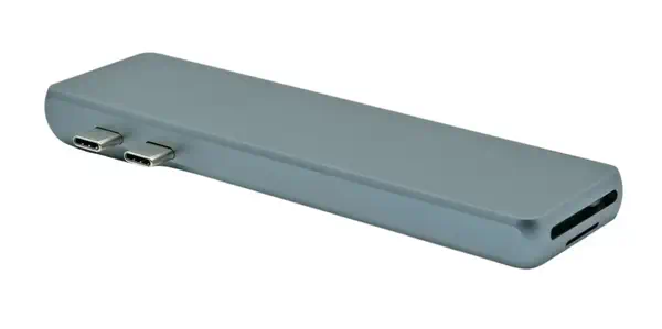 ProXtend USBC-MULTI8-001 station d'accueil USB 3.2 Gen 1 (3.1 Gen 1) Type-C Gris - Station d'accueil pour portable - visuel 1