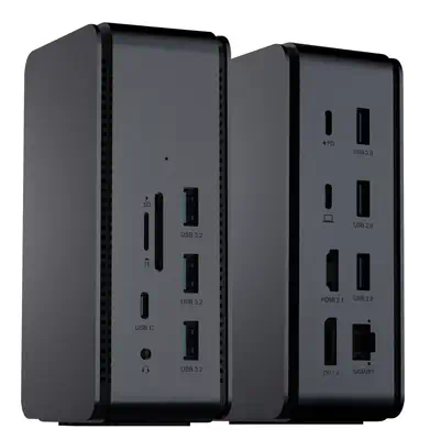 ProXtend DOCK2XUSB4 station d'accueil Avec fil USB4 Gris - Station d'accueil pour portable - visuel 3