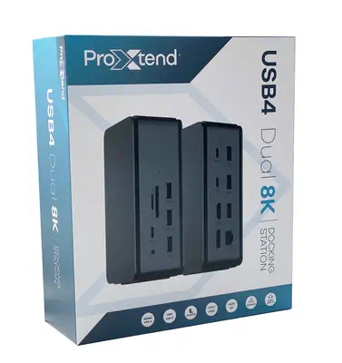 ProXtend DOCK2XUSB4 station d'accueil Avec fil USB4 Gris - Station d'accueil pour portable - visuel 4