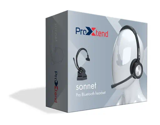 ProXtend Sonnet Casque Sans fil Arceau Appels/Musique Micro-USB Bluetooth Socle de chargement Noir - Casque Micro - visuel 3