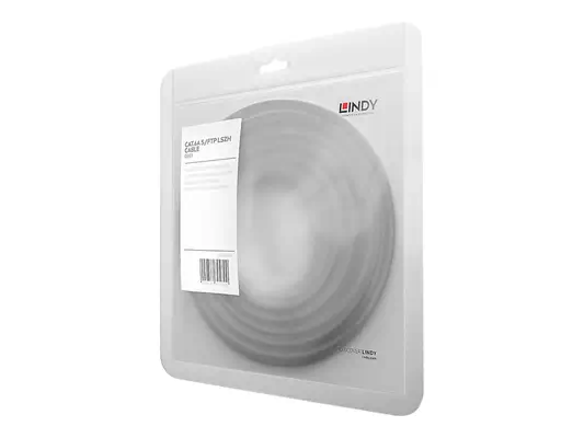 LINDY S/FTP Cat.6A Cable Grey 0.5m LSOH incl. Testprotocol - Lindy - Câble RJ et Fibre optique - visuel 1