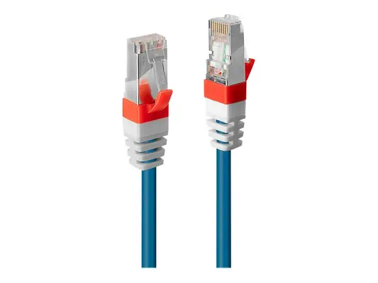 LINDY S/FTP Cat.6A Cable Blue 0.5m LSOH incl. Testprotocol - Lindy - Câble RJ et Fibre optique - visuel 1