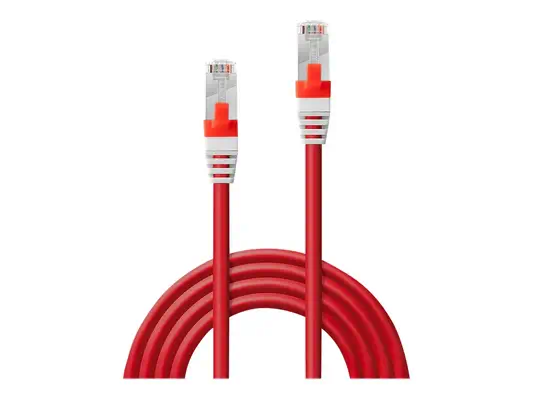 LINDY S/FTP Cat.6A Cable Red 0.5m LSOH incl. Testprotocol - Lindy - Câble RJ et Fibre optique - visuel 2