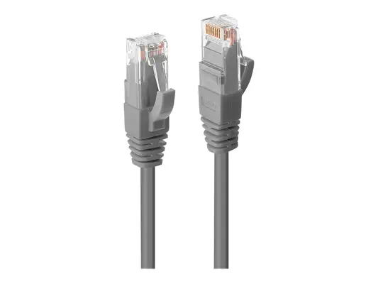LINDY UTP Cat.6 Cable Grey 5.0m LSOH incl. Testprotocol - Lindy - Câble RJ et Fibre optique - visuel 1