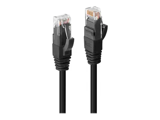 LINDY UTP Cat.6 Cable Black 1m LSOH incl. Testprotocol - Lindy - Câble RJ et Fibre optique - visuel 3