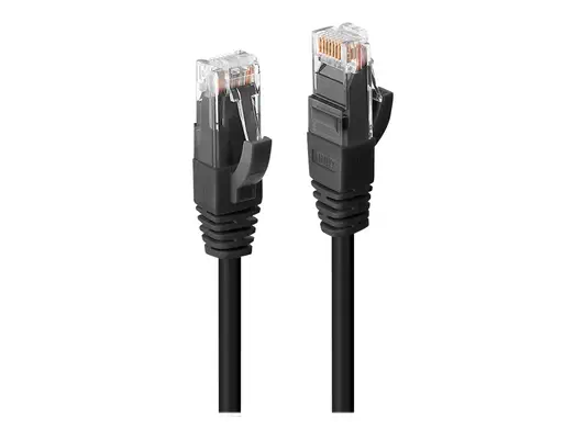 LINDY UTP Cat.6 Cable Black 2m LSOH incl. Testprotocol - Lindy - Câble RJ et Fibre optique - visuel 2