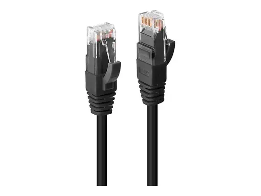 LINDY UTP Cat.6 Cable Black 3m LSOH incl. Testprotocol - Lindy - Câble RJ et Fibre optique - visuel 3