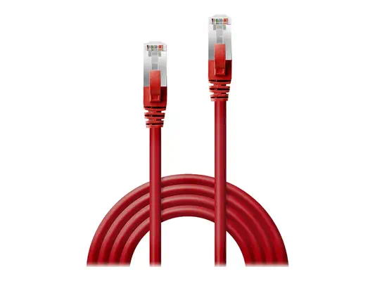LINDY S/FTP Cat.6 Cable Red 15m LSOH incl. Testprotocol - Lindy - Câble RJ et Fibre optique - visuel 1