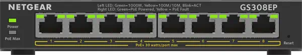 8-Port Gigabit Ethernet PoE+ Plus Switch (GS308EP) - Netgear - Switchs et Hubs - visuel 1