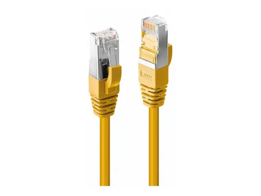 LINDY 5m Cat.6 S/FTP LSZH Cable Yellow - Lindy - Câble RJ et Fibre optique - visuel 1