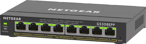 8-Port Gigabit Ethernet High-Power PoE+ Plus Switch (GS308EPP) - Netgear - Switchs et Hubs - visuel 3
