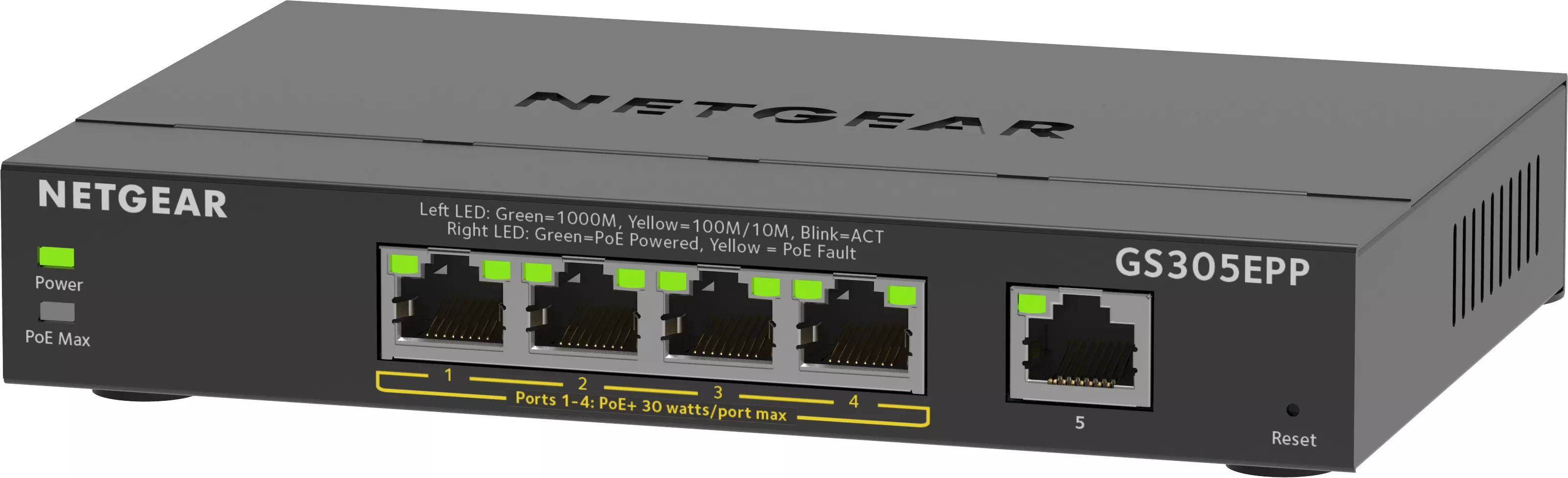 Achat NETGEAR 5PT GE Plus Switch W/HI-PWR POE+ sur hello RSE - visuel 3