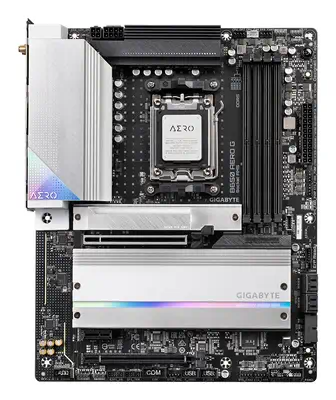 B650 AERO G Carte mère - Compatible avec les processeurs AMD Ryzen série 9000, jusqu'à 8000 MHz DDR5 - Gigabyte - visuel 2