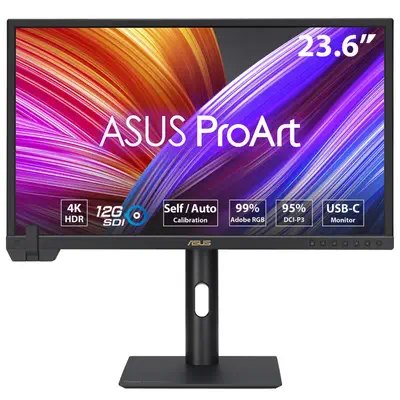 ASUS ProArt PA24US écran plat de PC 59,9 cm (23.6") 3840 x 2160 pixels 4K Ultra HD LCD Noir - Asus - Ecran Ordinateur - visuel 1