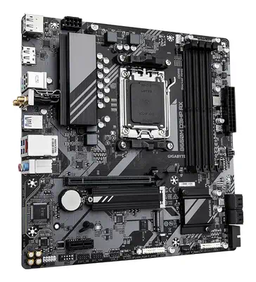 B650M D3HP AX Carte mère - AMD Ryzen série 9000, VRM 5+2+2 phases, jusqu'à 8000 MHz DDR5 (OC), 2xPCI - Gigabyte - visuel 3