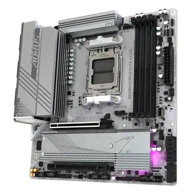 B650M AORUS ELITE AX ICE Carte mère - AMD Ryzen série 9000, VRM 12+2+2 phases, jusqu'à 8000 MHz DDR5 - Gigabyte - visuel 4