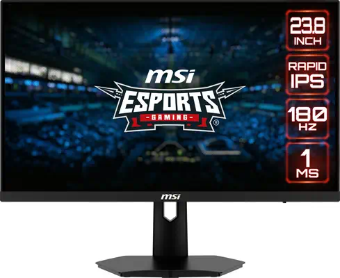 MSI G244F E2 écran plat de PC 60,5 cm (23.8") 1920 x 1080 pixels Full HD Noir - Ecran Ordinateur - visuel 1
