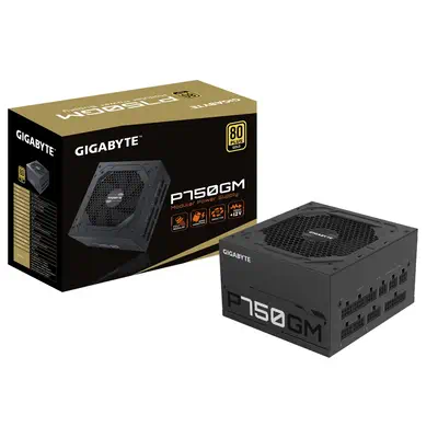 GIGABYTE P750GM unité d'alimentation d'énergie 750 W 20+4 pin ATX ATX Noir - Gigabyte - Boitier d'alimentation - visuel 7
