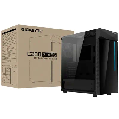 GIGABYTE C200 Midi Tower Noir - Gigabyte - Boitier - visuel 8