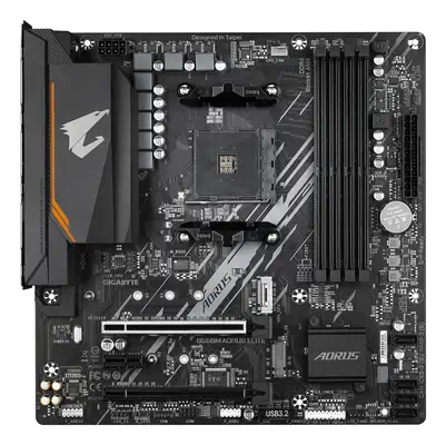 B550M AORUS ELITE Carte mère - Processeurs AMD Ryzen 5000, VRM 5+3 phases, jusqu'à 4733 MHz DDR4, 1x - Gigabyte - visuel 2