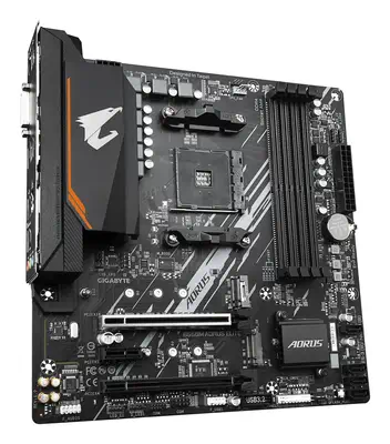 B550M AORUS ELITE Carte mère - Processeurs AMD Ryzen 5000, VRM 5+3 phases, jusqu'à 4733 MHz DDR4, 1x - Gigabyte - visuel 3