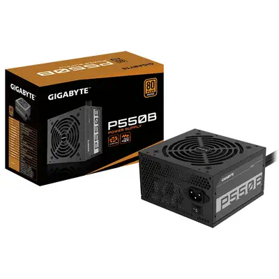 GIGABYTE P550B unité d'alimentation d'énergie 550 W 20+4 pin ATX ATX Noir - Gigabyte - Boitier d'alimentation - visuel 4