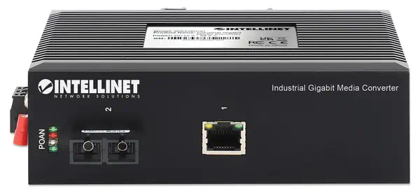 Intellinet 508346 convertisseur de support réseau 1000 Mbit/s 1310 nm Monomode Noir - Visioconférence - visuel 3