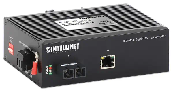 Intellinet 508346 convertisseur de support réseau 1000 Mbit/s 1310 nm Monomode Noir - Visioconférence - visuel 2