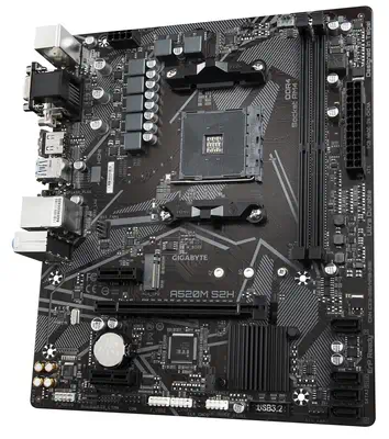 Carte mère A520M S2H - Prend en charge les processeurs AMD Ryzen série 5000 AM4, VRM numérique pur 4 - Gigabyte - visuel 4