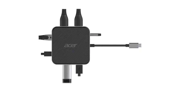 Acer 7-in-1 USB 4 Dongle Avec fil USB4 Noir, Argent - Station d'accueil pour portable - visuel 4