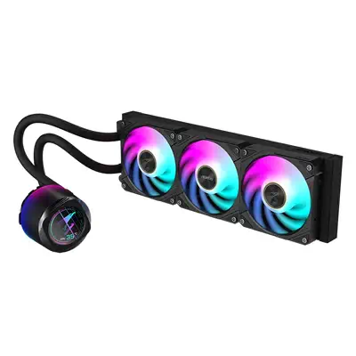 AORUS WATERFORCE X II 360 Refroidisseur liquide pour processeur AIO - 3x ventilateurs ARGB de 120 mm - Gigabyte - Refroidissement PC - visuel 2