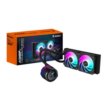 Acheter AORUS WATERFORCE X II 240 Refroidisseur liquide pour processeur AIO - 2x ventilateurs ARGB de 120 mm